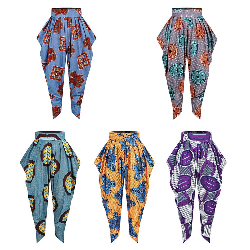 Pantalones harem de estilo africano para mujer, pantalón informal, holgado, con estampado digital, explosión de verano de Oriente Medio