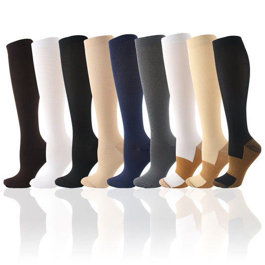 Hot Selling Movement Press Socks Elastic Sose Copper Ion Compressed Socks Cross-border Stockings Socks Customization