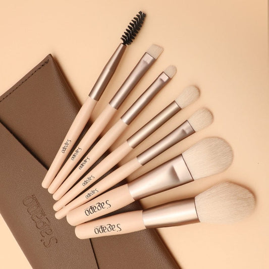 New 7 sets of Morandi makeup brush eye shadow blush powder bottom lip brush powder high light repair brush beauty makeup