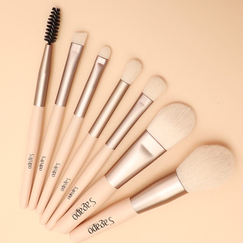 New 7 sets of Morandi makeup brush eye shadow blush powder bottom lip brush powder high light repair brush beauty makeup