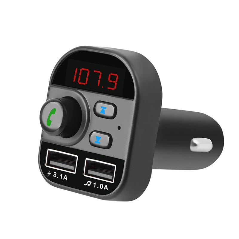Car charger MP3 Bluetooth player FM transmitter inserted U disk phone radio hands-free car charger