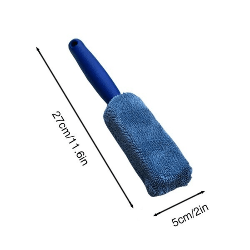 Motorcycle Car Wash Microfiber Wheel Tire Rim Brush Car Wheel Wash Cleaning For Car With Plastic Handle Tyre Mud Auto Washing Cleaner Tools