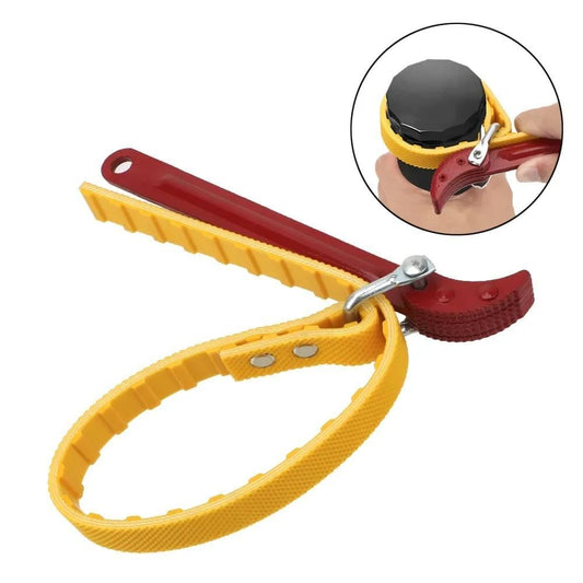 1pc Adjustable Chain Oil Filter Belt Wrench Puller Ink Cartridge Disassembly And Maintenance Tool Motorcycle Accessories