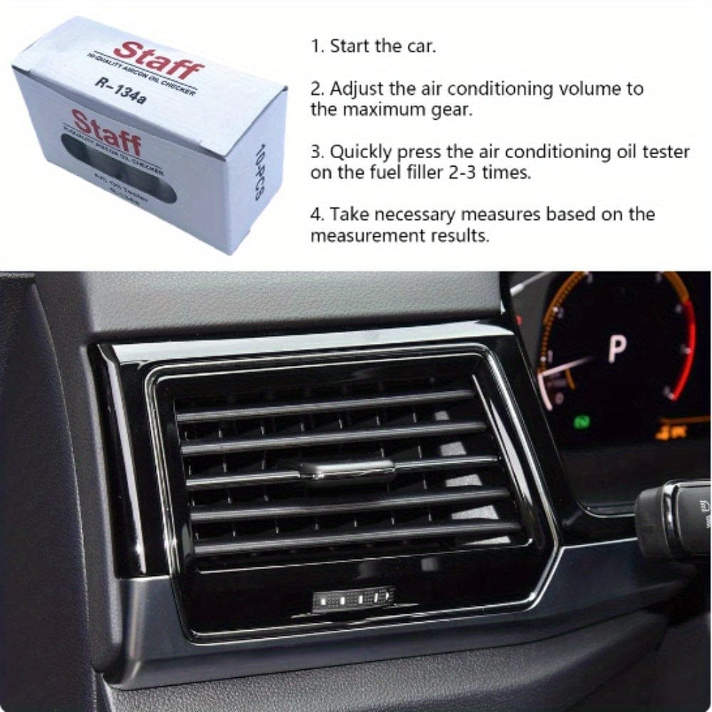 Car Hi-quality Aircon Oil Checker Automotive Air Conditioning System Refrigeration Oil Testing Instrument