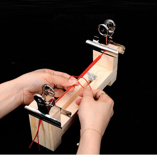 Factory direct handmade woven wooden frame bracelet DIY braceler bracelet woven fixing tool stripper