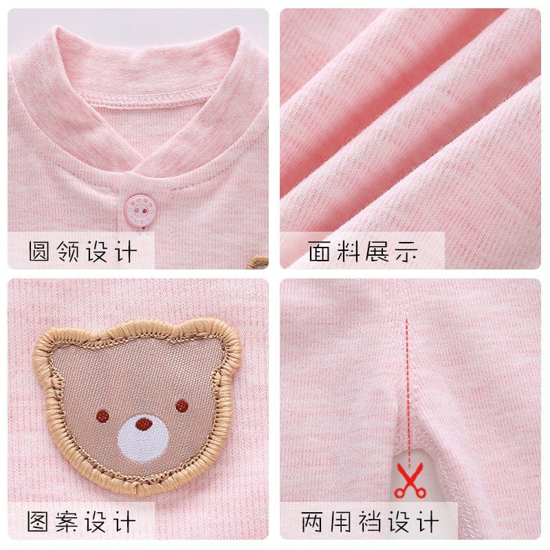 Cotton bone child spring autumn clothes Qiuqiu cotton newborn baby clothes men and women baby underwear children's suit