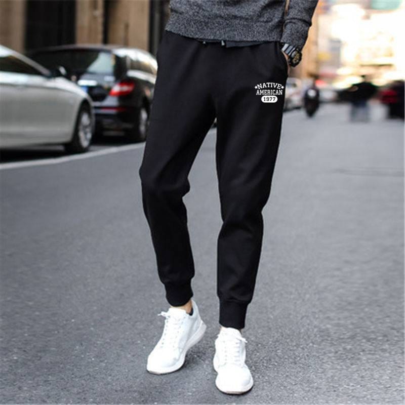 Bouquel-pantalones finos rectos de nueve puntos para hombre, ropa deportiva informal, versión coreana, primavera y verano, 2021