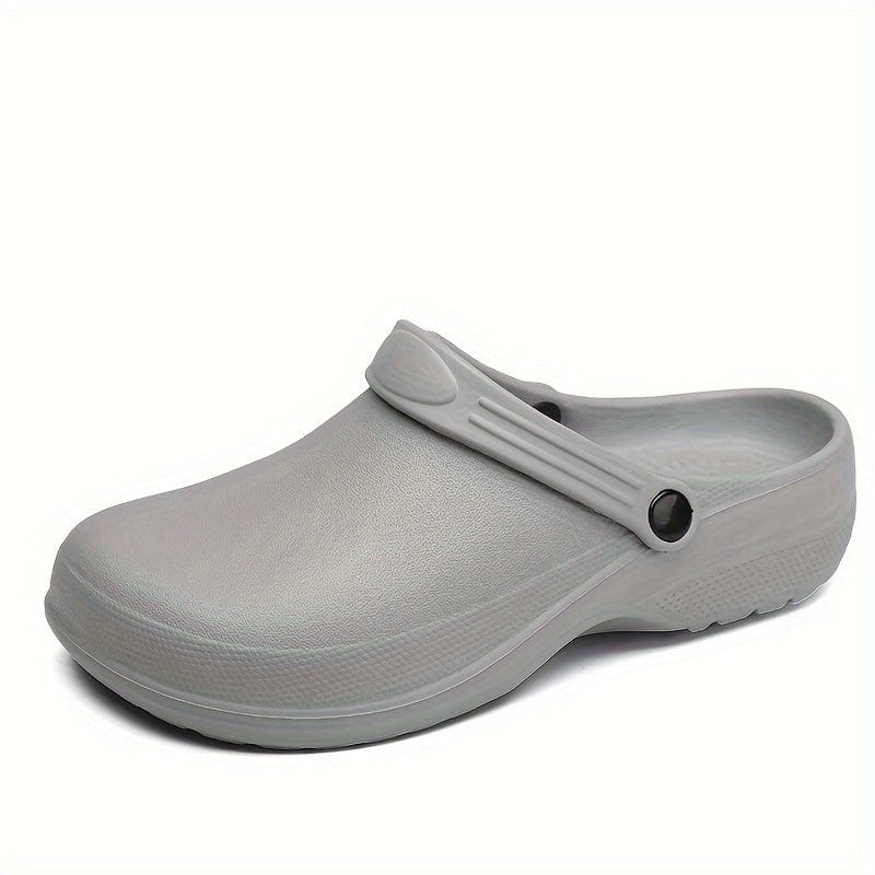 Men's Trendy Solid EVA Chef Shoes, Comfy Non Slip Waterproof Durable Shoes