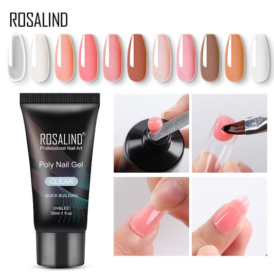 Nail fast solid-state extension glue 30ML paperless extension nail crystal nail model nail extension paste make-up