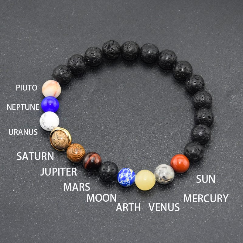2020 new products universe galaxy solar system planetary jewelry men and women couple constellation bracelet agate bracelet bracelet