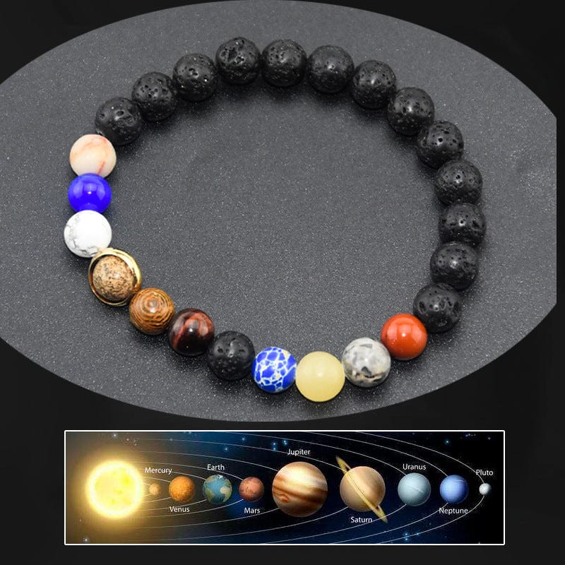 2020 new products universe galaxy solar system planetary jewelry men and women couple constellation bracelet agate bracelet bracelet