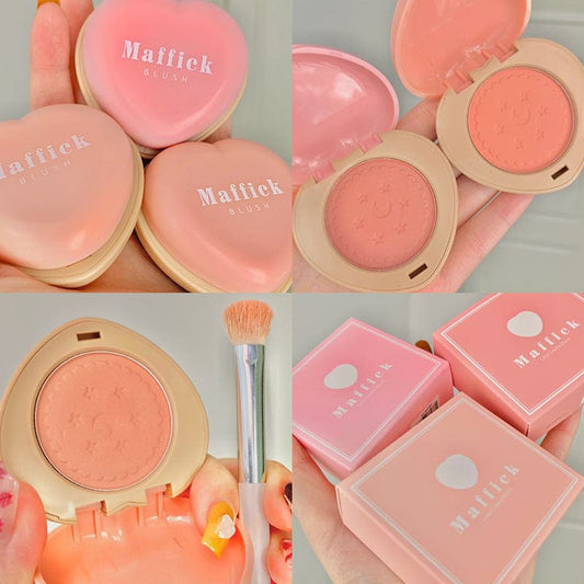 MAFFICK Cookies Monochrome Blush Red Discharge Love Blush beginners Cute Students Nature Narre makeup
