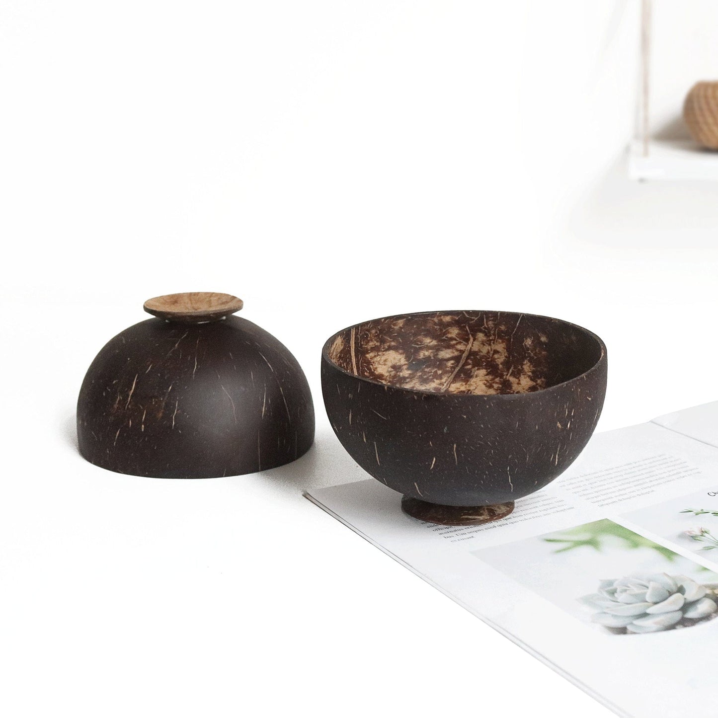 Natural coconut shell bowlOld coconut shell bowlCoconut shell bowlCoconut shell tablewareRice bowlDessert containerFruit salad bowl