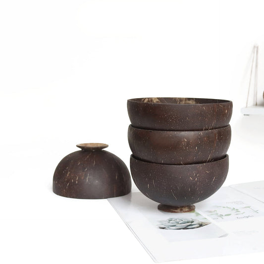 Natural coconut shell bowlOld coconut shell bowlCoconut shell bowlCoconut shell tablewareRice bowlDessert containerFruit salad bowl