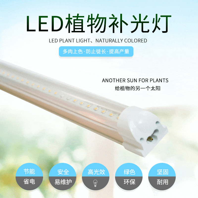 Plant lamp tube flower multi-meat fill light group cultivation seedlings plant fill light growth lamp manufacturers custom