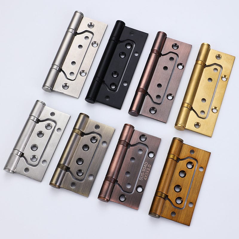Bedroom room thickened stainless steel mother hinge wooden door mute ilcible shaft stainless steel free groove letter Hey leaf