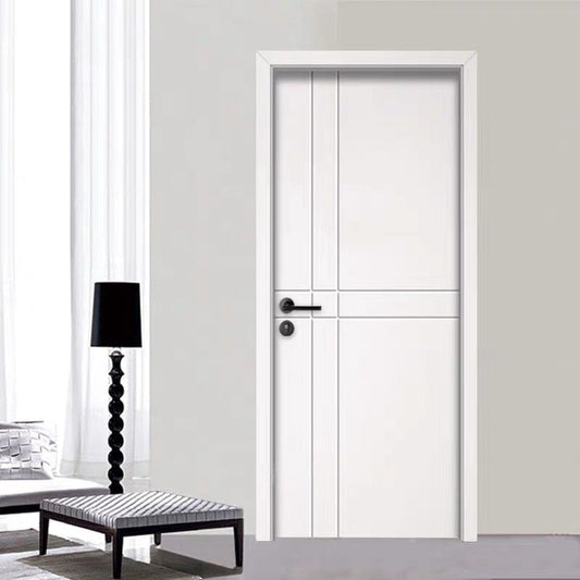 Interior Bedroom White Set Door Household Polats Required Interpolation Modern Simple White Paint Door
