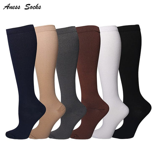 Compressed hose polyester flat press socks outdoor riding running breathable adult sports socks spot