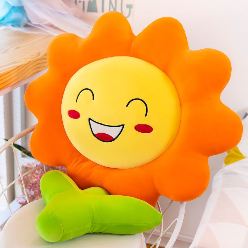 Factory direct creative sun flower seat plush toy doll doll multi-function cushion pillow children gift