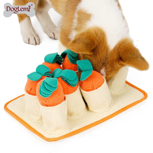 Pulling the radish game IQ puzzle dog toy slow food leak training play sniff pet toy supplies
