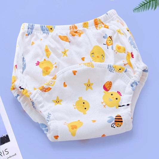Autumn and winter 6-layer gauze baby diaper pure cotton, toilet training pants baby waterproof learning pants children diapers