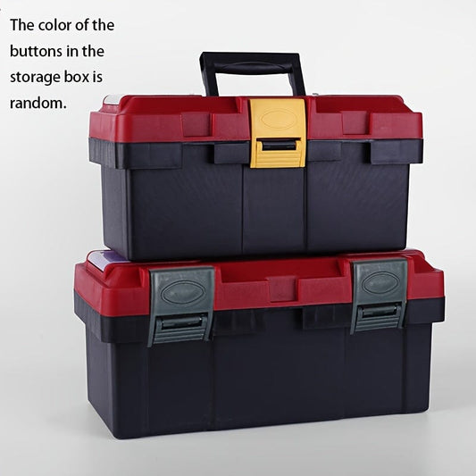 2pcs Large And Small Multifunctional Toolboxes Lego Hardware Car Kit Portable Plastic Household Thicken