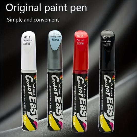 1pc Car Touch-up Pen Pearl White Scratch Repair Paint Artifact Black Special Spray Paint Silvery Paint Pen To Remove Scratches