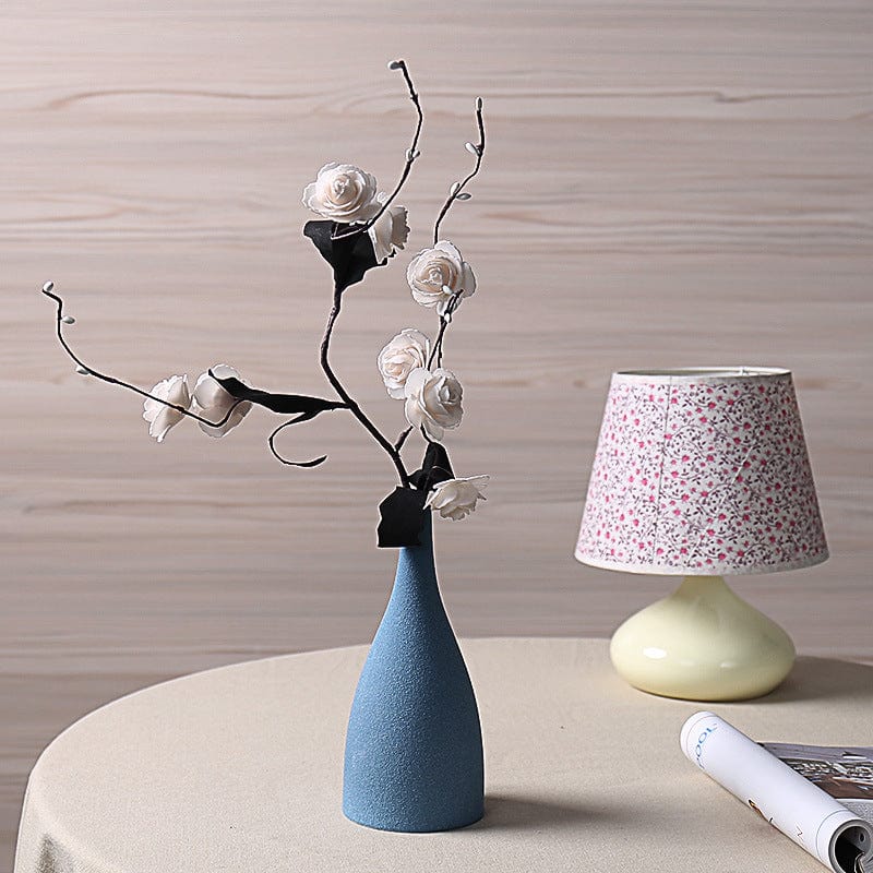 Wholesale creative Nordic ceramic vase ornaments home decoration living room table ornaments European dry flower ware