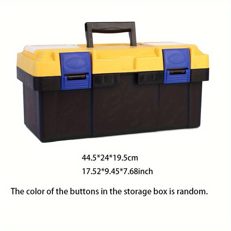 2pcs Large And Small Multifunctional Toolboxes Lego Hardware Car Kit Portable Plastic Household Thicken