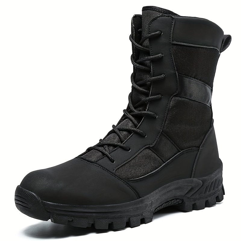 Men's Service Boots Tactical Boots, Casual Lace-up Mid Calf Walking Shoes, Army Boots Military Boots For Training