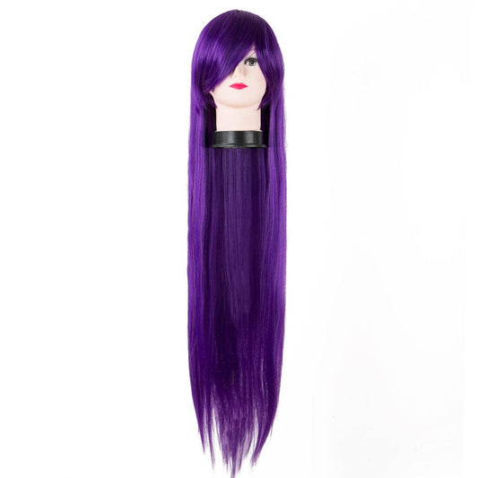 Cosplay wig 100cm long straight hair cross-border supply spot high temperature wire 22 color color animation