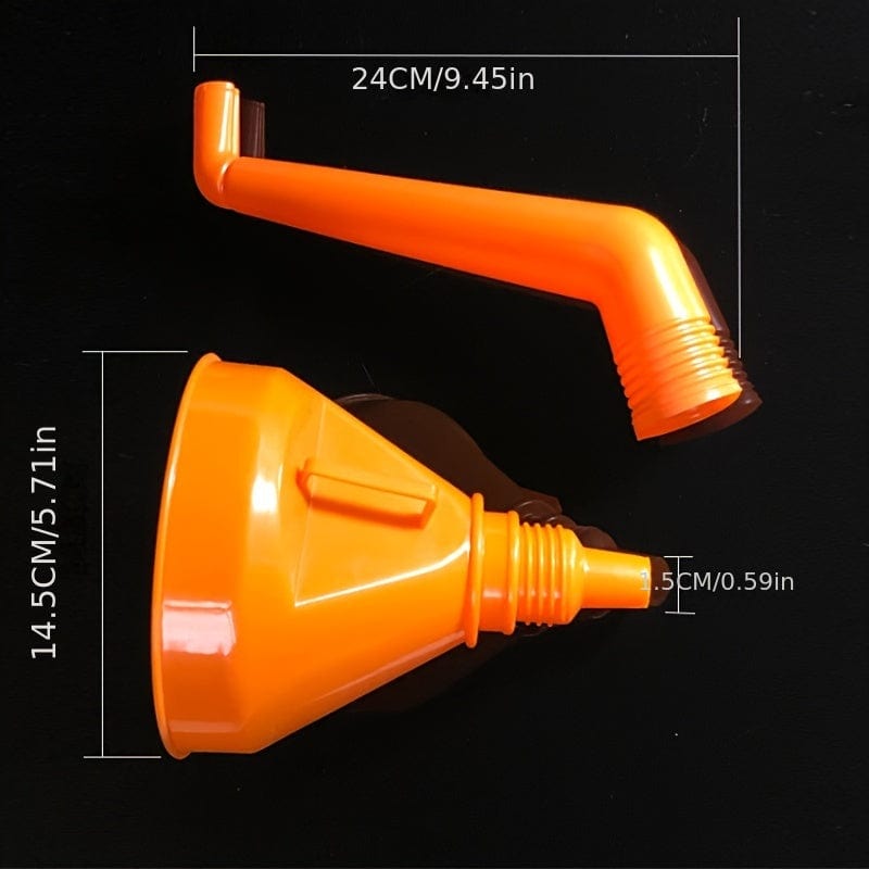 Plastic Funnel Oil Funnel With Flexible Extension Nozzle For Cars And Motorcycles