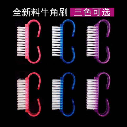 11 years factory Nail tool supplies nail cleaning brush crystal plastic brush dust transparent brush wholesale