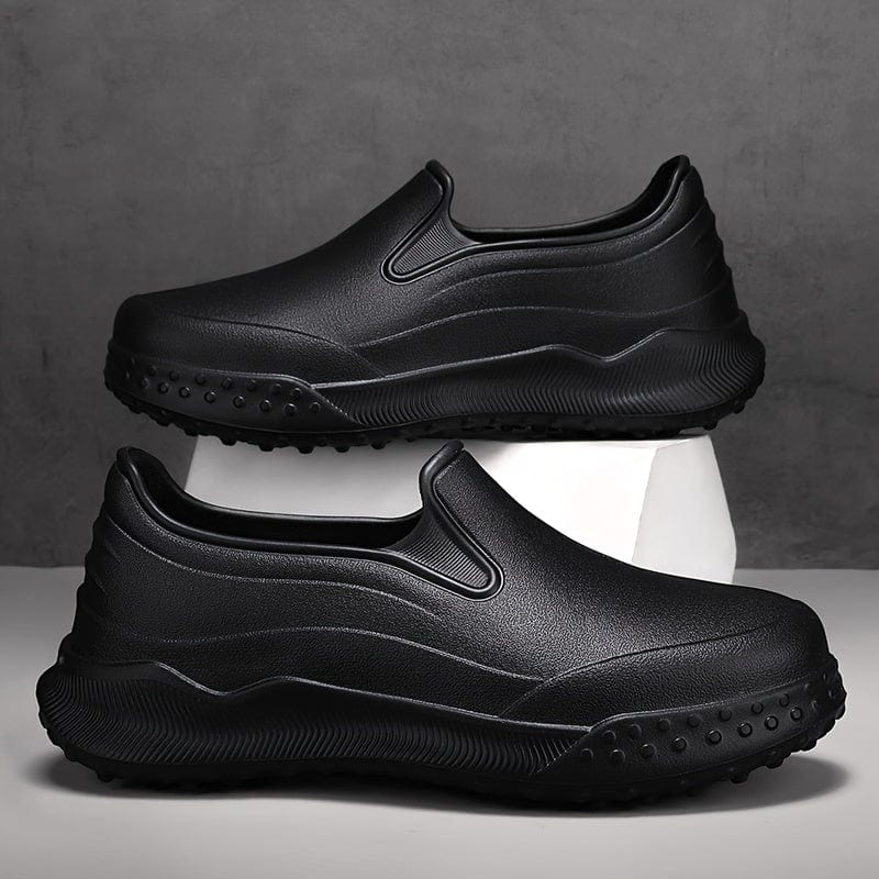 Men's Solid Waterproof & Oil Proof Chef Shoes, Comfy Non Slip Durable Work Shoes For Men's Outdoor Activities, Kitchen