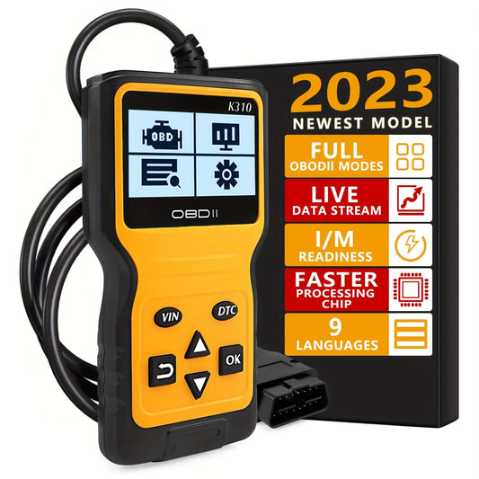 K310 (Upgrade V310) Car OBD2 Scanner Code Reader Engine Fault Code Reader Scanner CAN Diagnostic Scan Tool For All OBD II Protocol Cars Since 1996