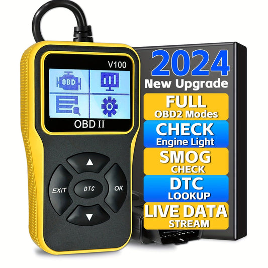 Car OBD2 Scanner, Code Reader Engine Light Fault Code Reader Scanner Diagnostic Scan Battery Voltage Read Tool For All OBD II Protocol Cars Since 1996