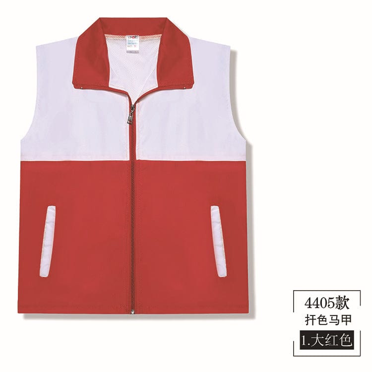 Teen Korean version of 6 colors optional casual peach color matching vest to map custom