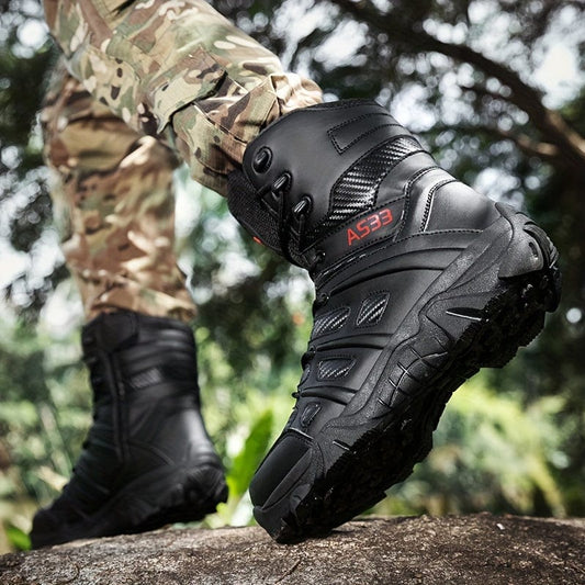 Men's Military Tactical Boots Wear-resistant Non-slip Combat Boots For Outdoor Hiking Trekking