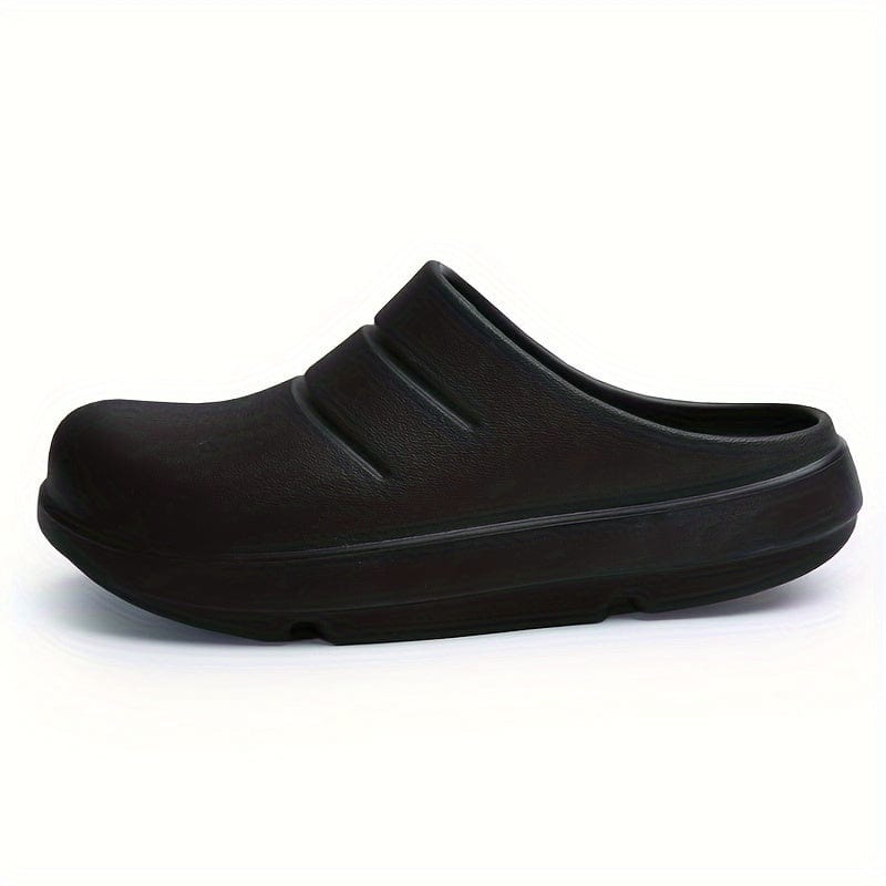 Men's Trendy Solid EVA Chef Shoes, Comfy Non Slip Casual Work Shoes For Men's Outdoor Activities
