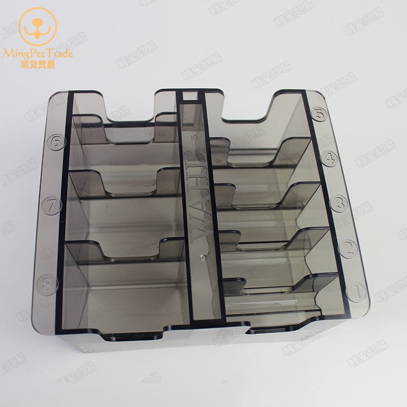 Wall WAHL electric push shear cutter head storage box blade storage box pet beauty store tool 8 partition