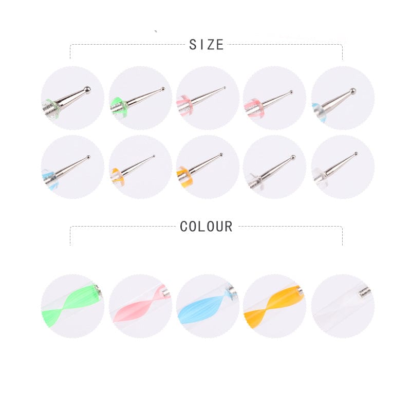 Nail brush 5 sets of nail nails drill pen acrylic point diamond pen manufacturers wholesale