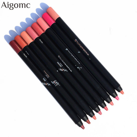 AIGMC new makeup tip red pen waterproof hold long lip line velvet red cosmetics cross-border explosion
