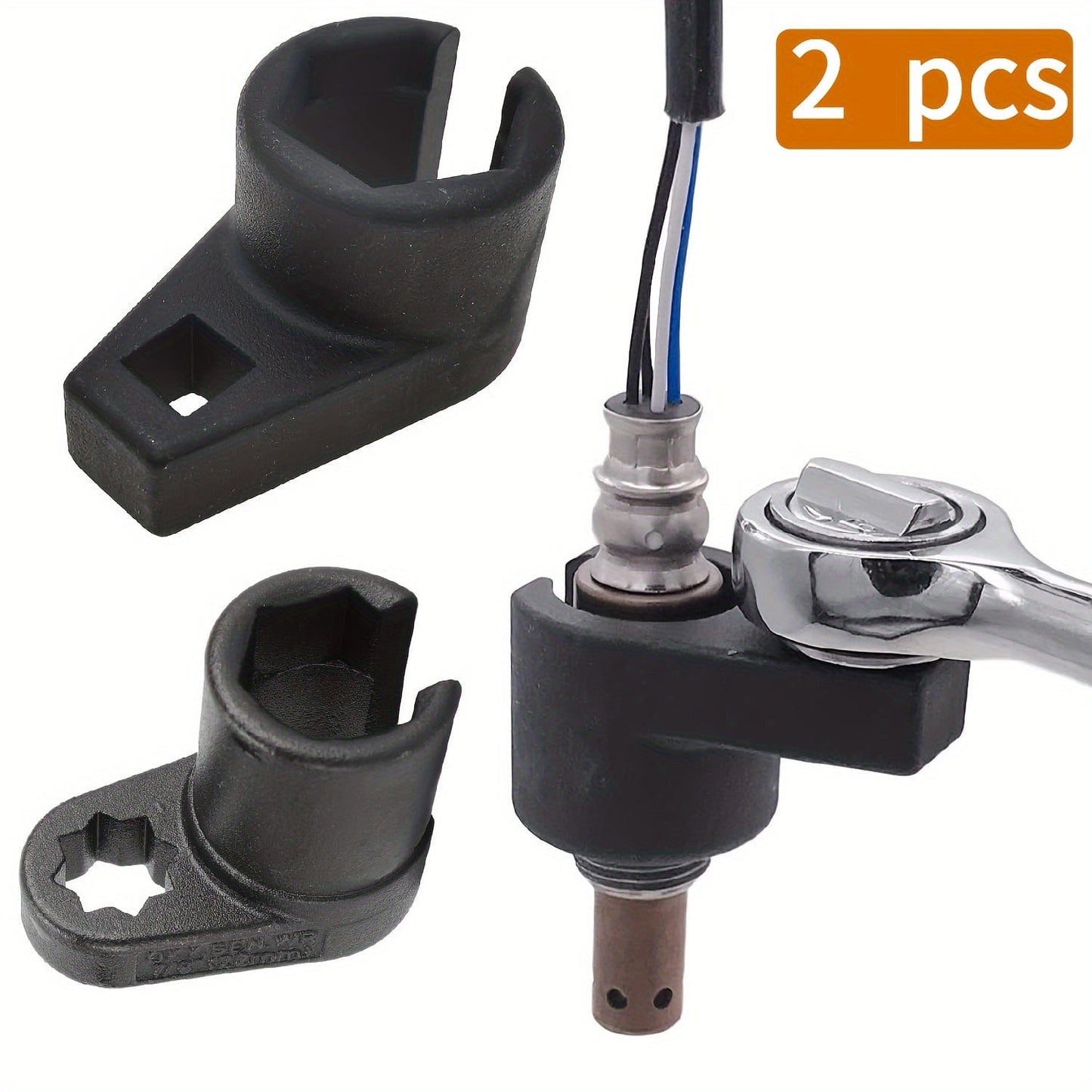 "Offset Oxygen Sensor Socket, 3/8"" Drive, 7/8"" (22mm), Wire Door From The Side Close To The Sensor To Prevent Wire Damage, For Most Models"