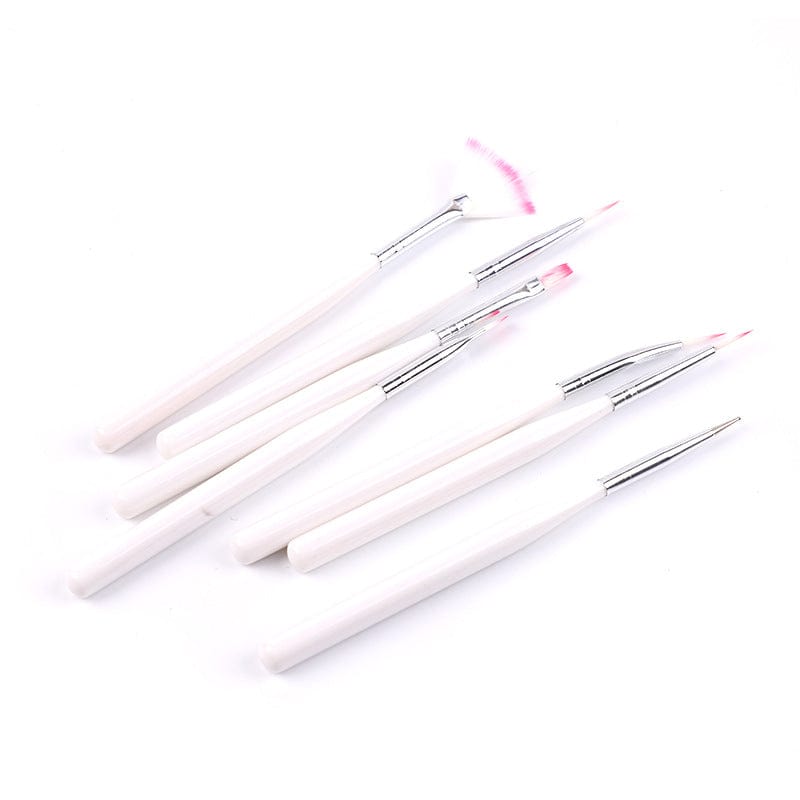 Nail tool nail pole set 7 packs of painted flower drawn pen nail oil glue thicker short pole nail set