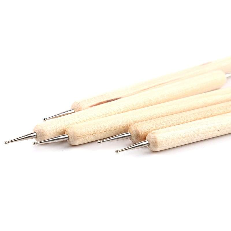 Nail Different Drill Pen 5 Pack Double Bird Pen Wood Pole Distilory Pen Point Point Pen Set Manufacturers Wholesale Custom