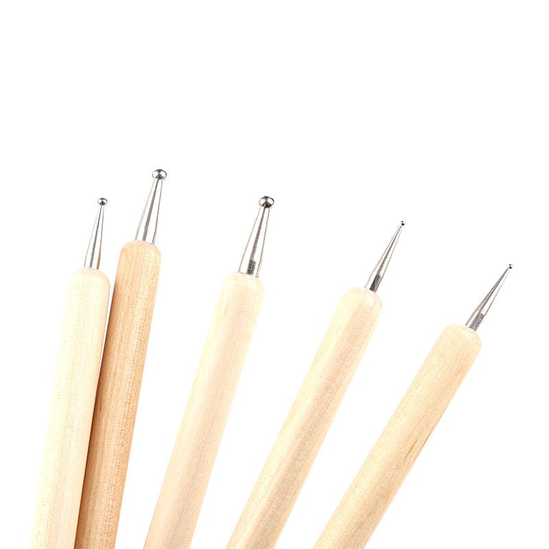 Nail Different Drill Pen 5 Pack Double Bird Pen Wood Pole Distilory Pen Point Point Pen Set Manufacturers Wholesale Custom