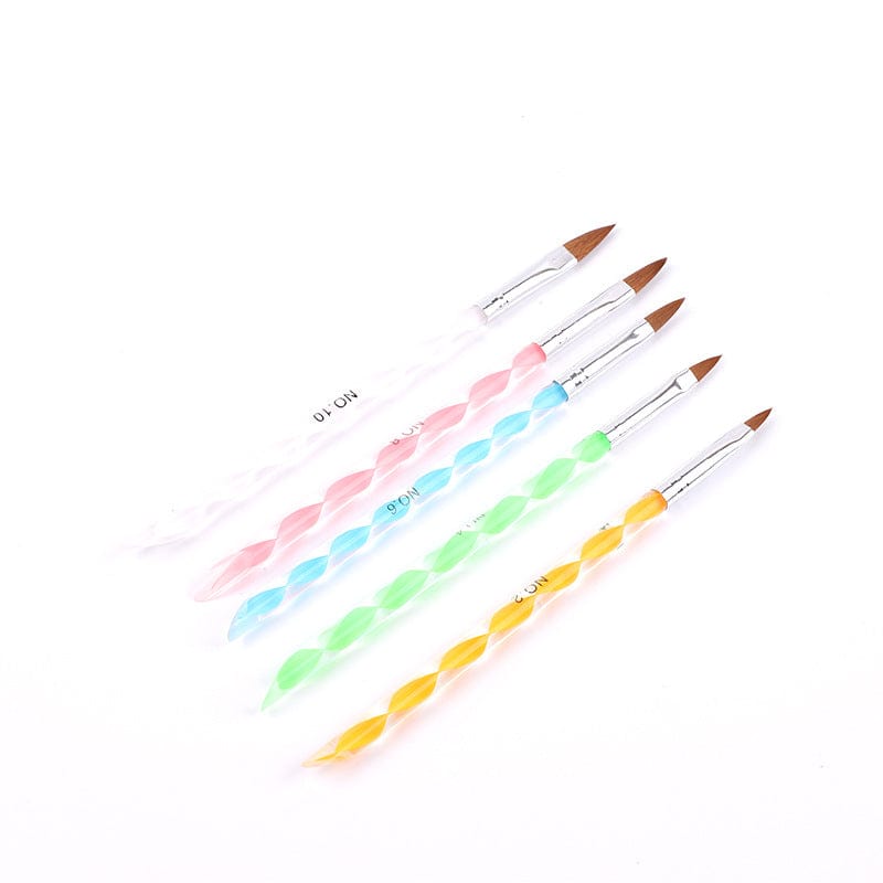 Nail brush 5 suites acrylic mushy hair crystal pen nail tool manufacturer spot wholesale