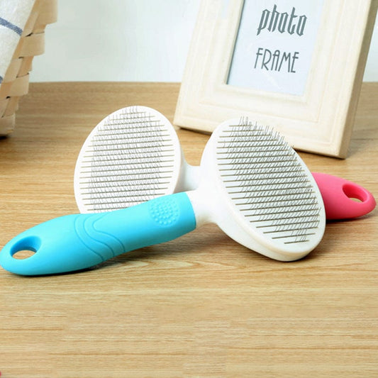 Factory pet comb hair brush automatic faused comb dog massage hair debts cat self-cleaning needle comb