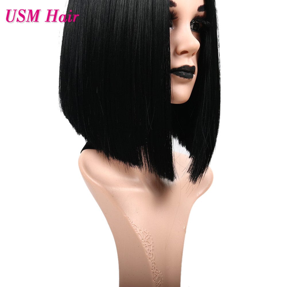 Medium score BOBO head short female chemical fiber high temperature silk fake head set Europe and America fashion shoulder hair Wish one generation