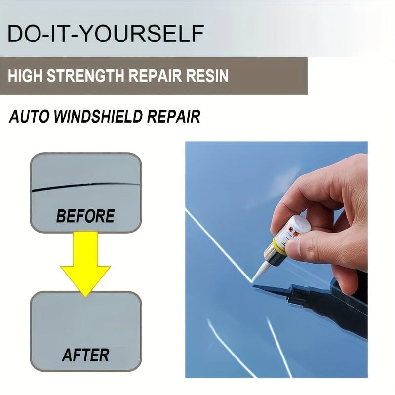 Upgrade Your Car's Windshield with this DIY Repair Tool - Contains Liquid Blade Curing Fluid!